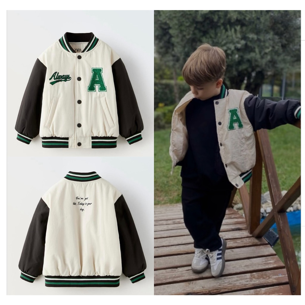 ZARA Kids Varsity Jacket Size 3